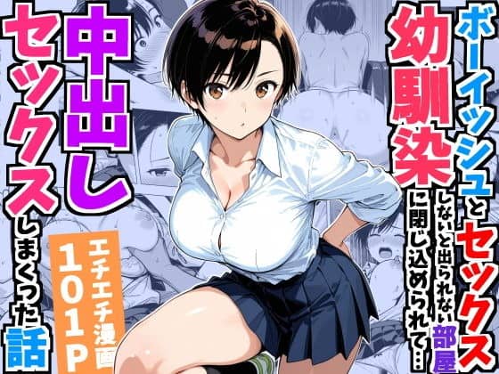 みうが制服姿で片膝を立て、黒髪を揺らして正面に座る